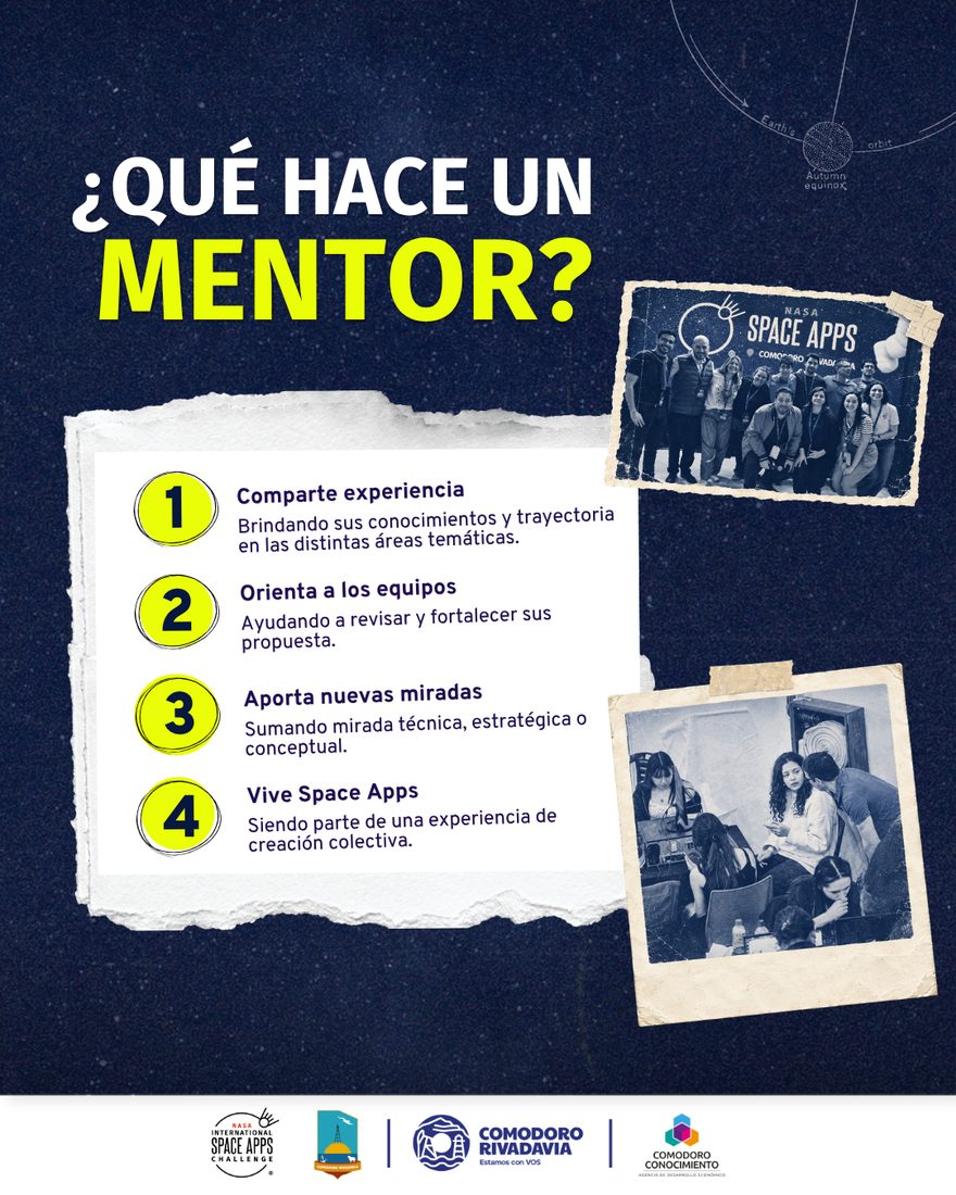 Mentores en Space Apps, placa 2 de 5